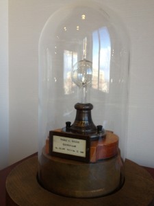 Edison light bulb patent model 1880